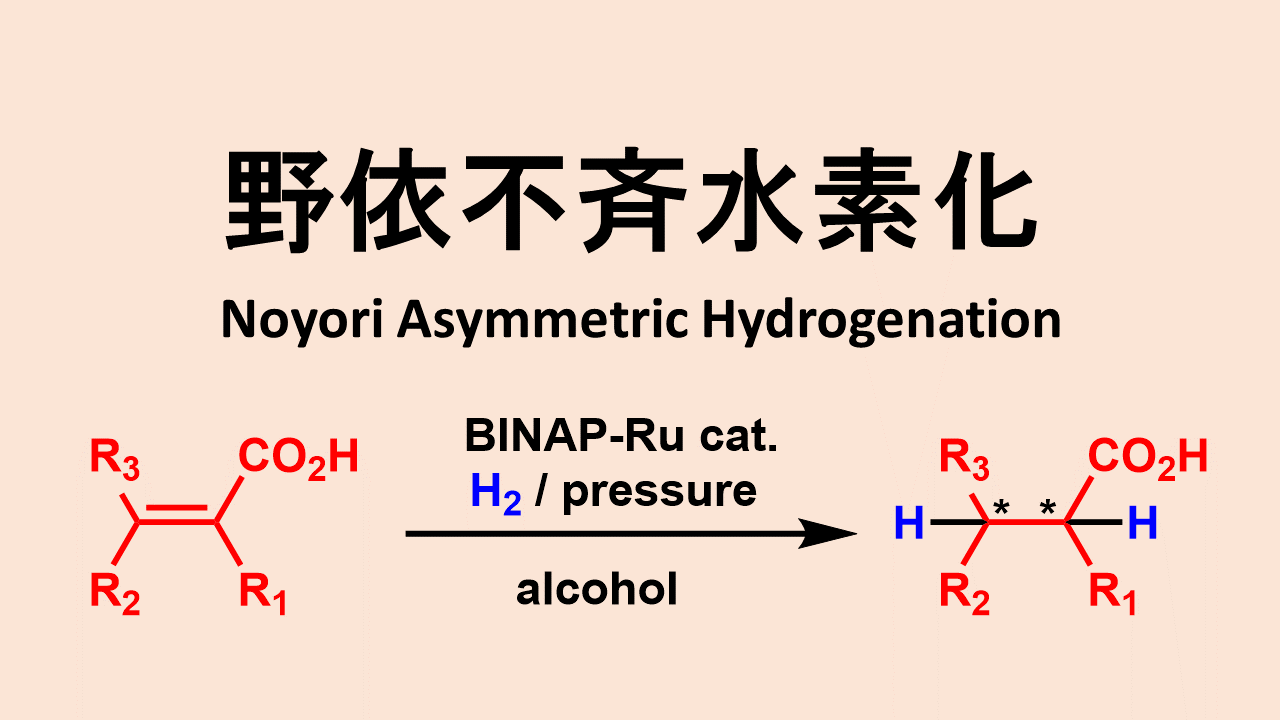 野依不斉水素化: Noyori Assymetric Hydrogenation