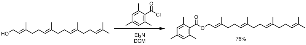 2,4,6-トリメチルベンゾイル保護反応例1