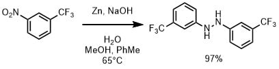 亜鉛と水酸化ナトリウムによるヒドラゾ基の合成