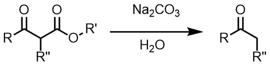 炭酸ナトリウムでケト酸の分解