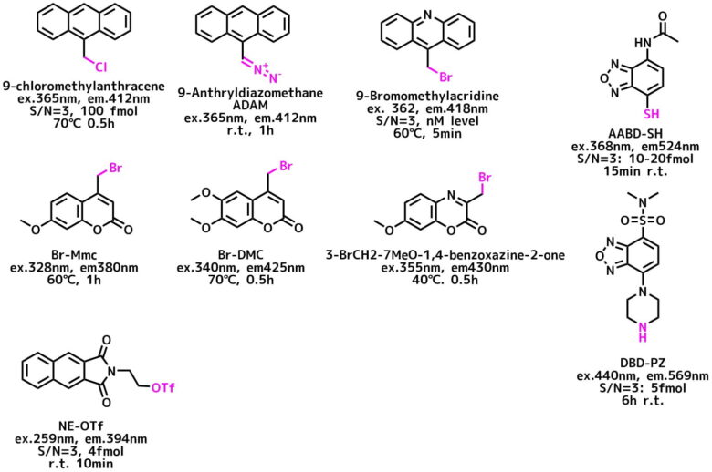 カルボン酸の蛍光誘導体化試薬