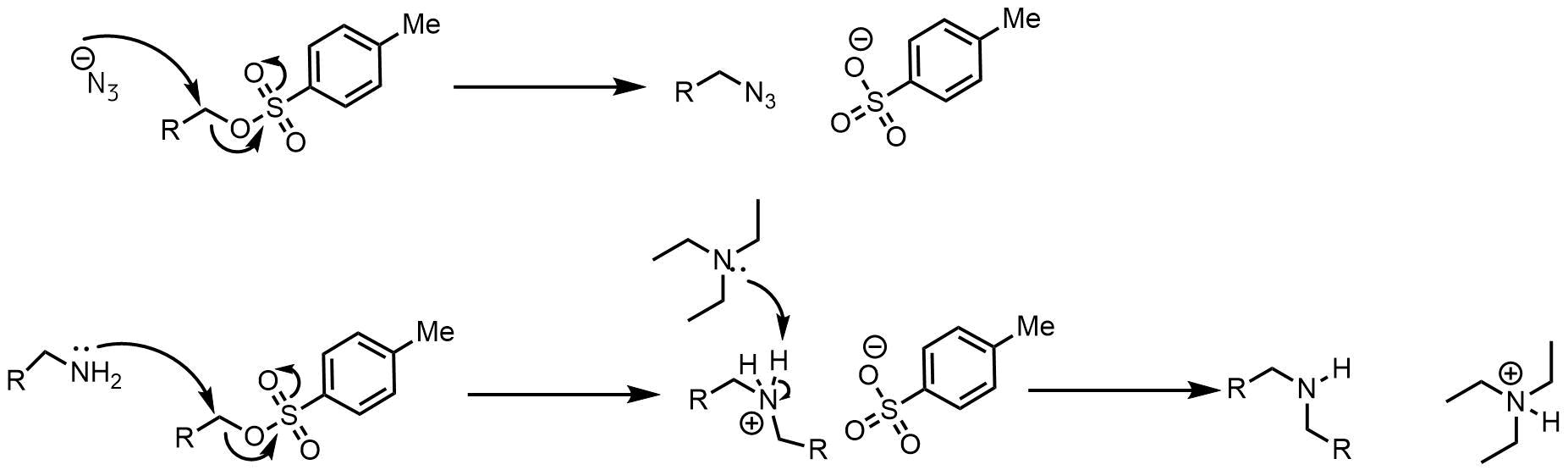 トシル体のSN2反応