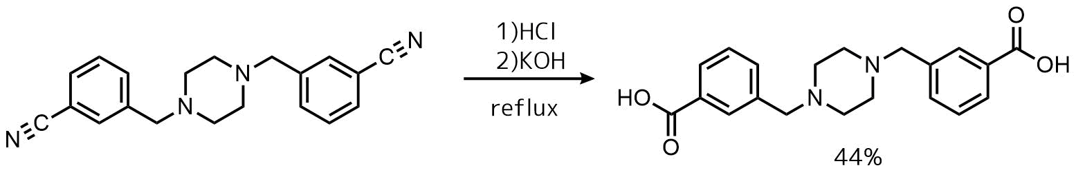 ニトリルの酸加水分解例１