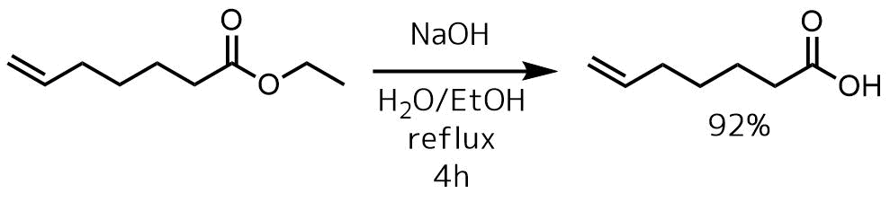 塩基エステルの加水分解例1