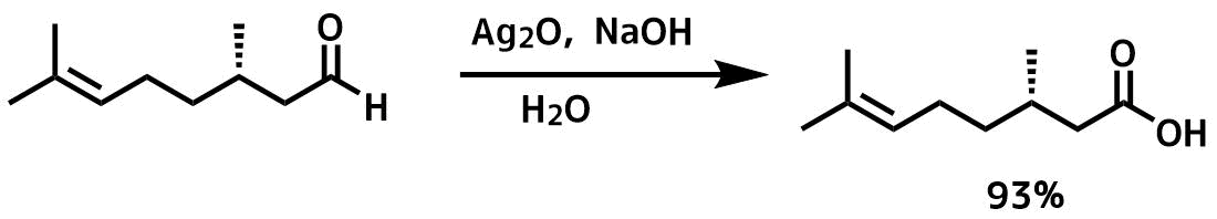 酸化銀を使ったアルデヒドの酸化反応