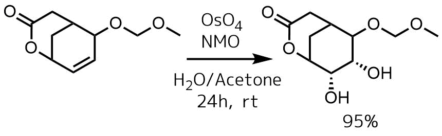 四酸化オスミウムの反応例１触媒量NMO