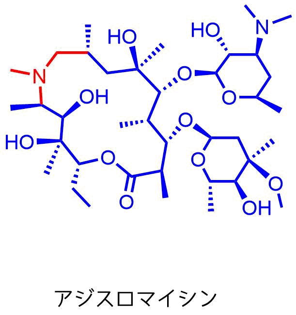アジスロマイシンの構造