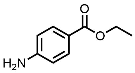 4-アミノ安息香酸エチルの構造式